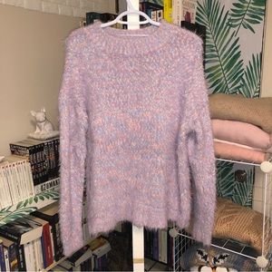 George | Fuzzy Sweater | Lavender